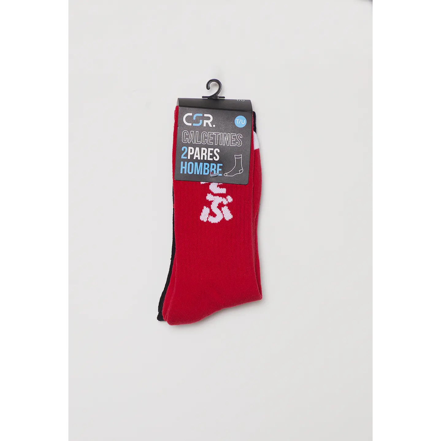 Calcetín Bipack Largo Skater Hombre Rojo Familyshop 2
