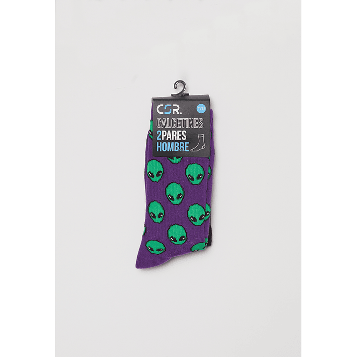 Calcetín Bipack Far Galaxy Largo Hombre Negro Familyshop 2