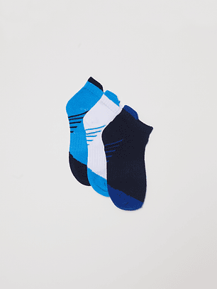 Calcetín Tripack Sport Niño Azul Familyshop