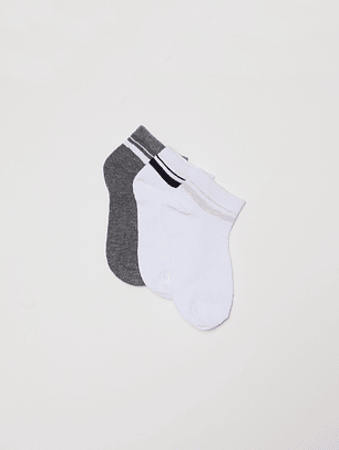 Calcetín Tripack Sport Niño Blanco Familyshop