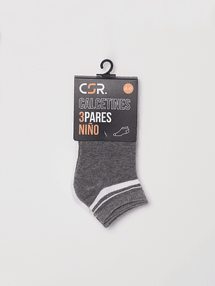 Calcetín Tripack Sport Niño Blanco Familyshop