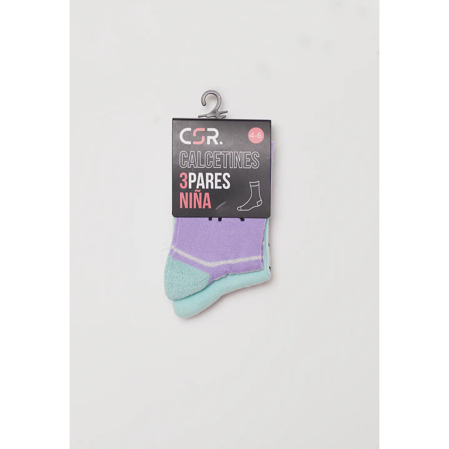 Calcetín Tripack Largo Niña Morado Familyshop 2