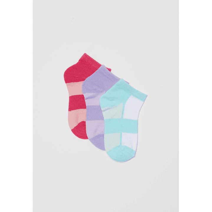 Calcetín Tripack Sport Niña Celeste Familyshop 1