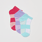 Calcetín Tripack Sport Niña Celeste Familyshop - Miniatura 1