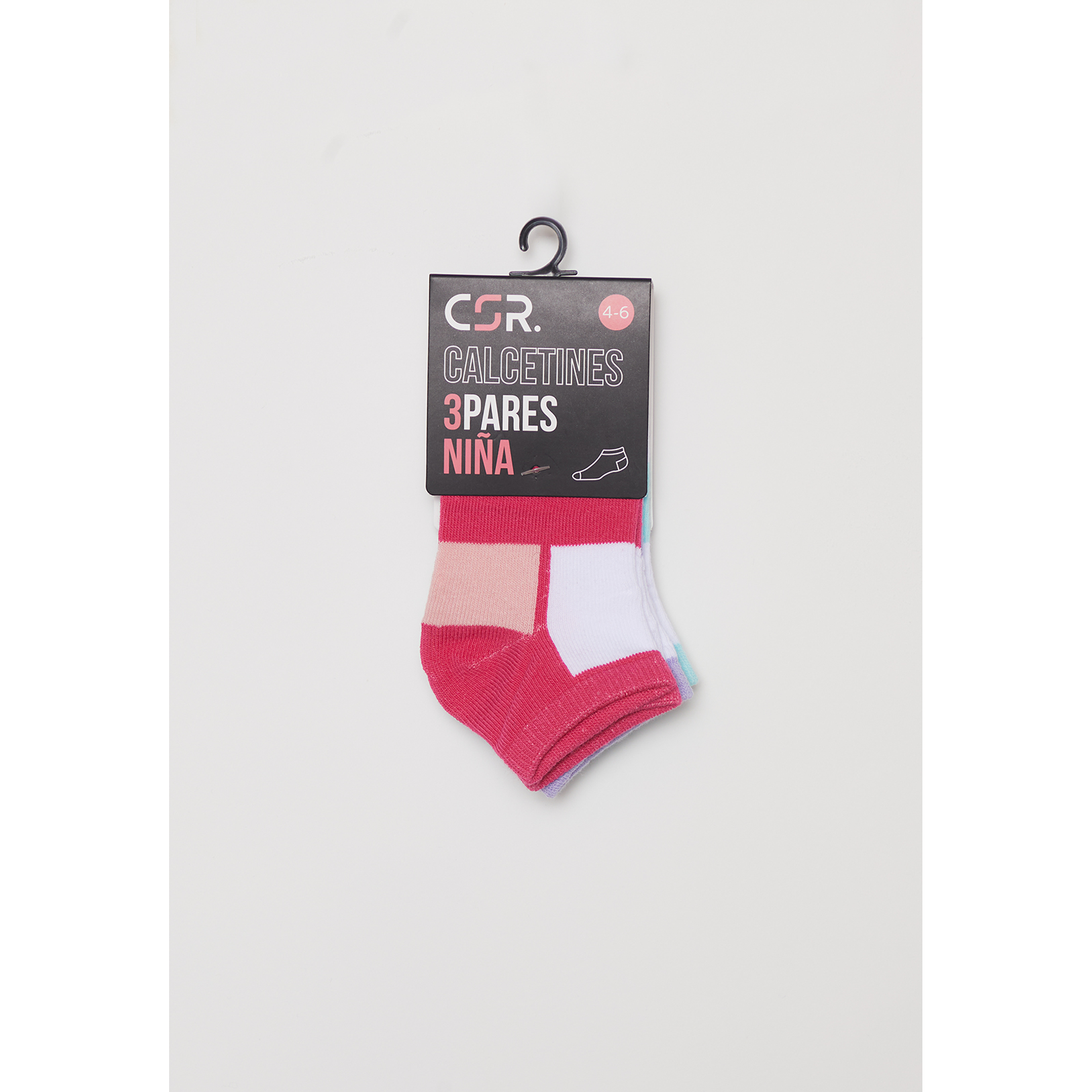 Calcetín Tripack Sport Niña Celeste Familyshop 2