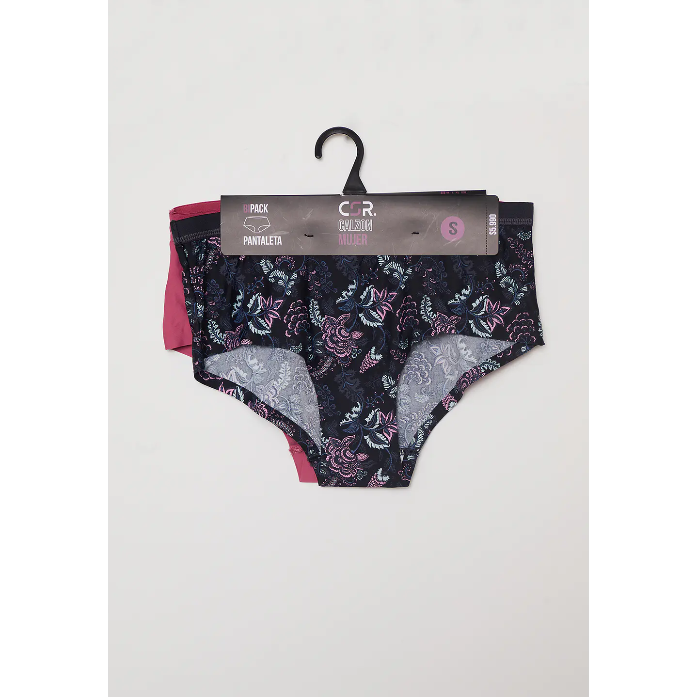 Calzón Bipack Micro Liso Mujer Negro Familyshop 2