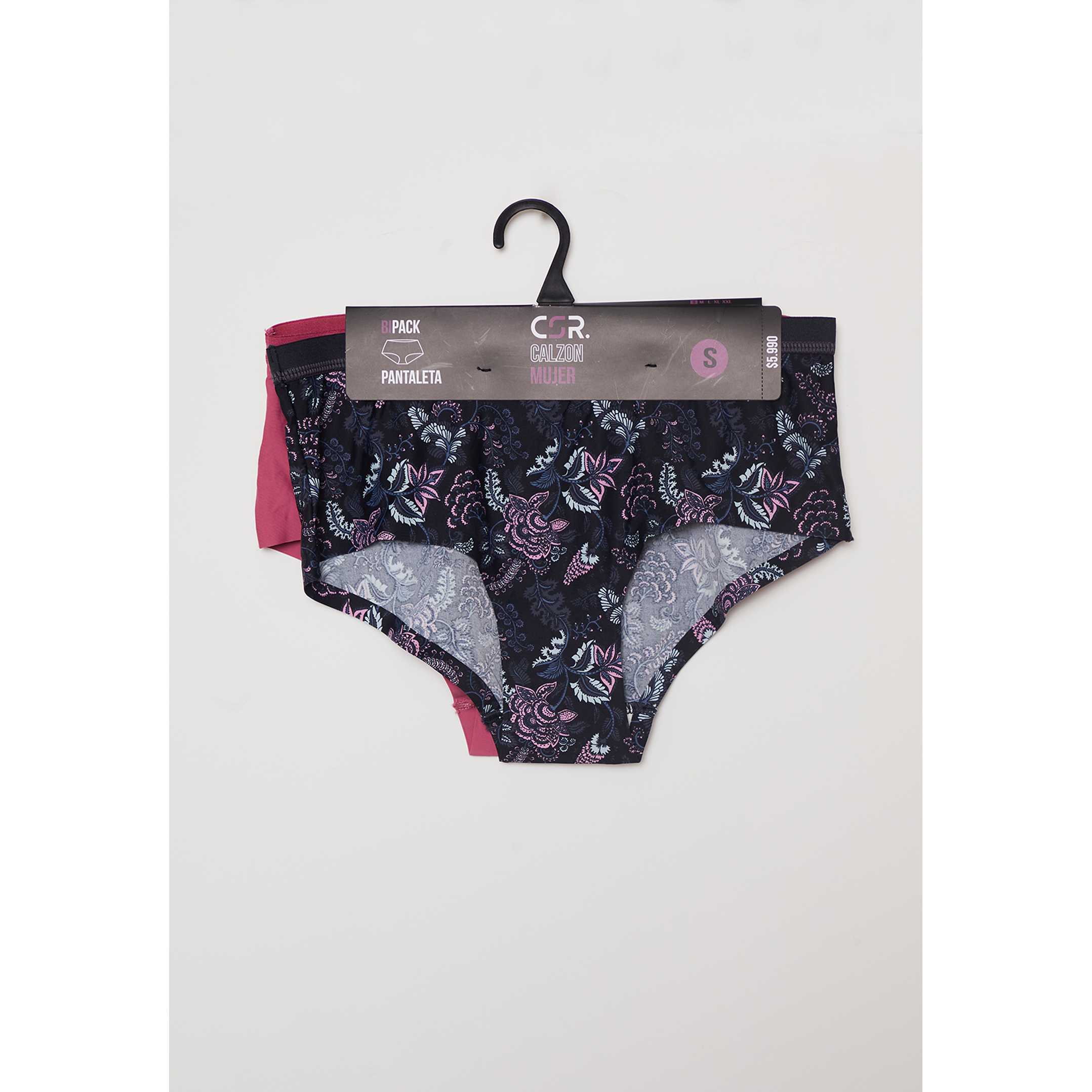 Calzón Bipack Micro Liso Mujer Negro Familyshop 2