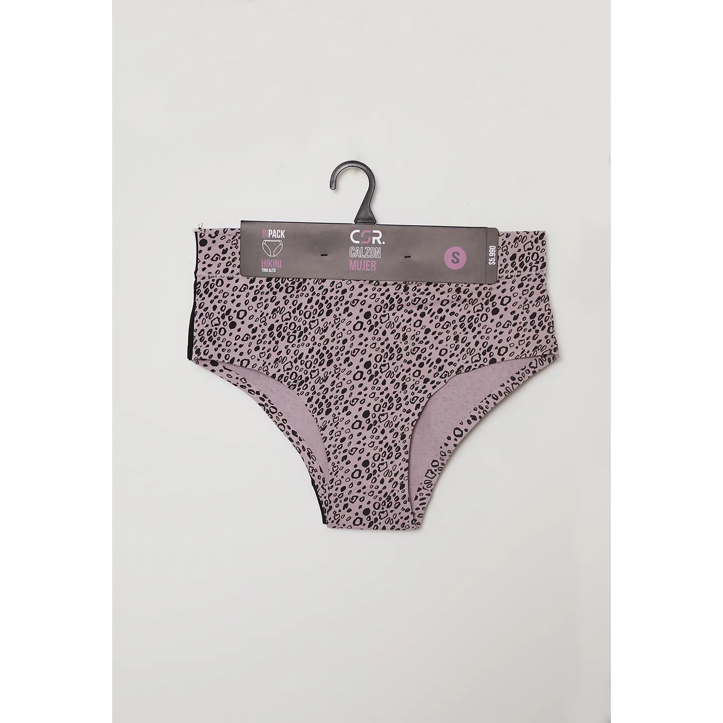 Calzón Bipack Tiro Alto Mujer Negro Familyshop 2
