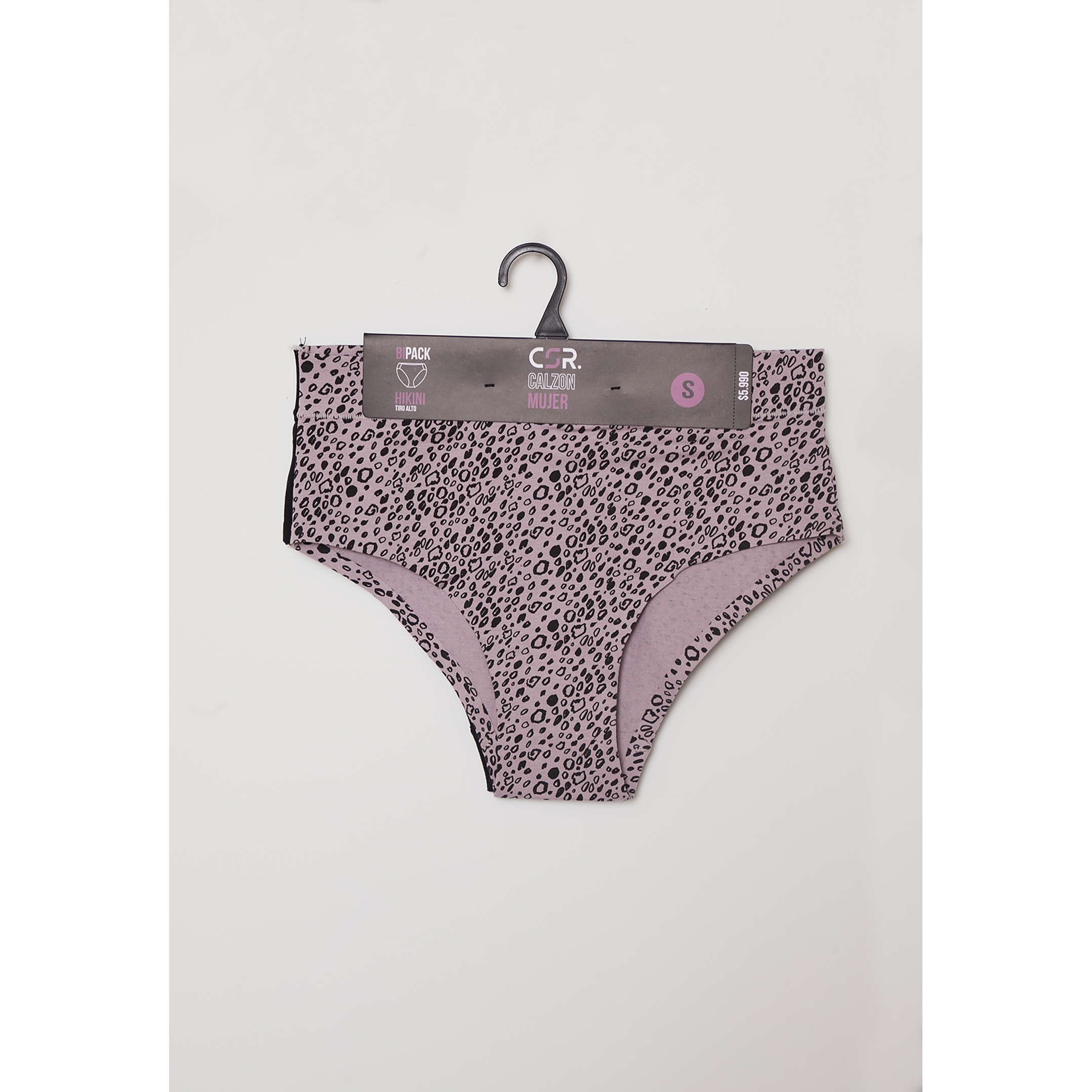 Calzón Bipack Tiro Alto Mujer Negro Familyshop 2