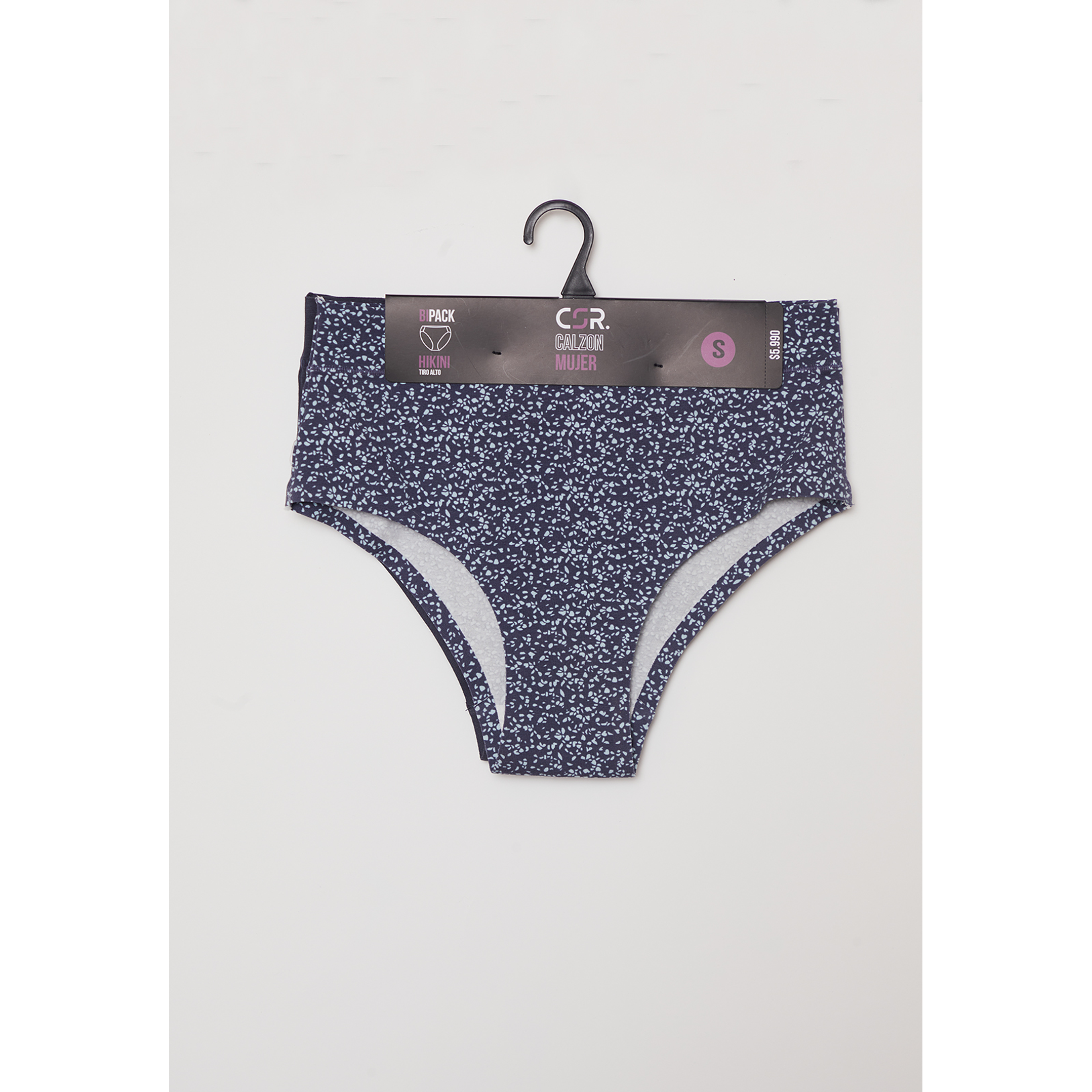 Calzón Bipack Tiro Alto Mujer Azul Familyshop 2