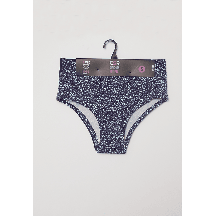 Calzón Bipack Tiro Alto Mujer Azul Familyshop 2