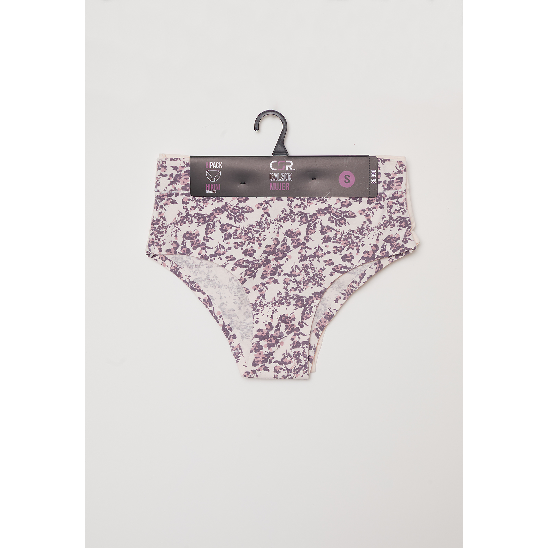 Calzón Bipack Tiro Alto Mujer Rosado Familyshop 2