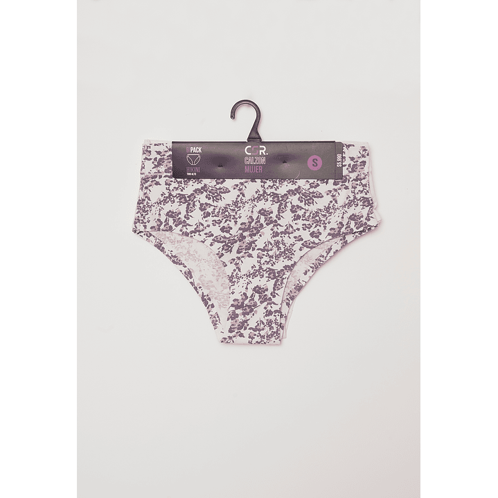 Calzón Bipack Tiro Alto Mujer Rosado Familyshop 2