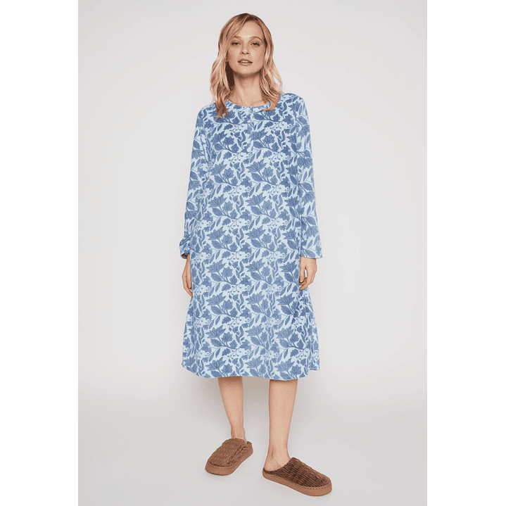 Pijama Polar Mujer Celeste Familyshop 1