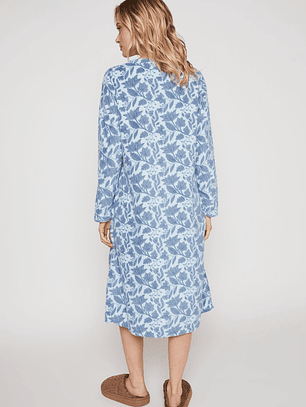 Pijama Polar Mujer Celeste Familyshop