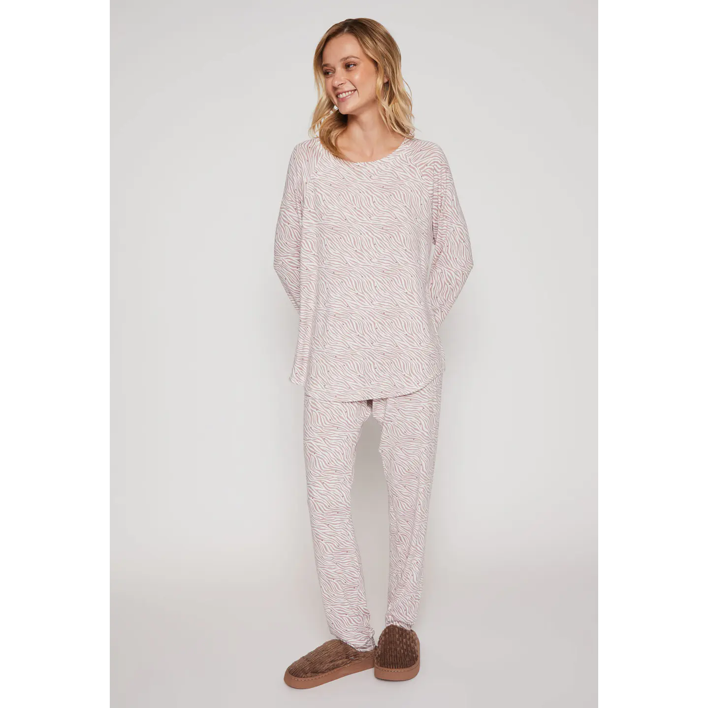 Pijama Tejido Mujer Rosado Familyshop 4