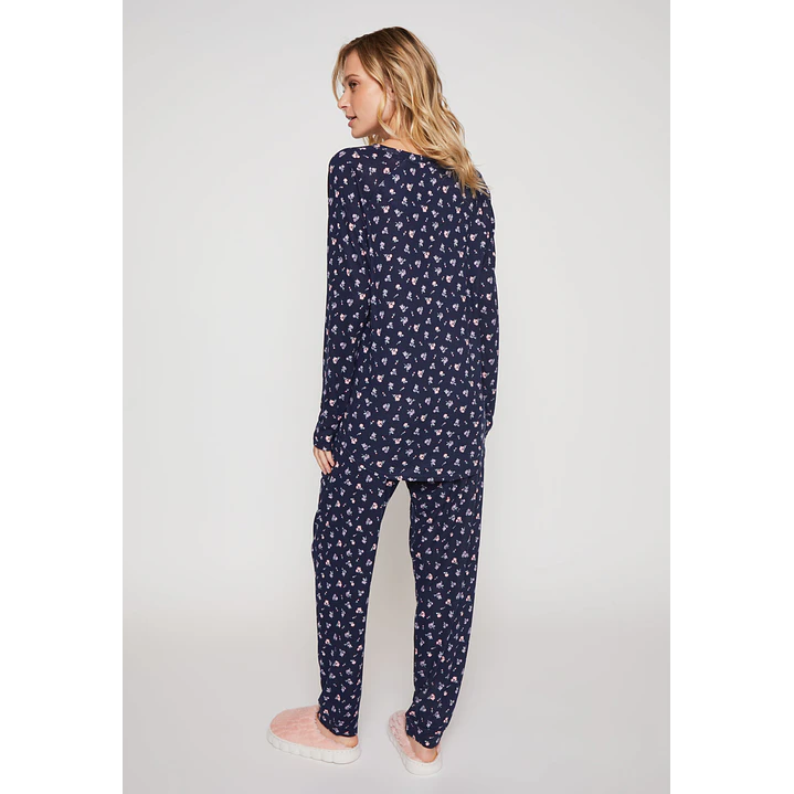 Pijama Tejido Mujer Azul Familyshop 3