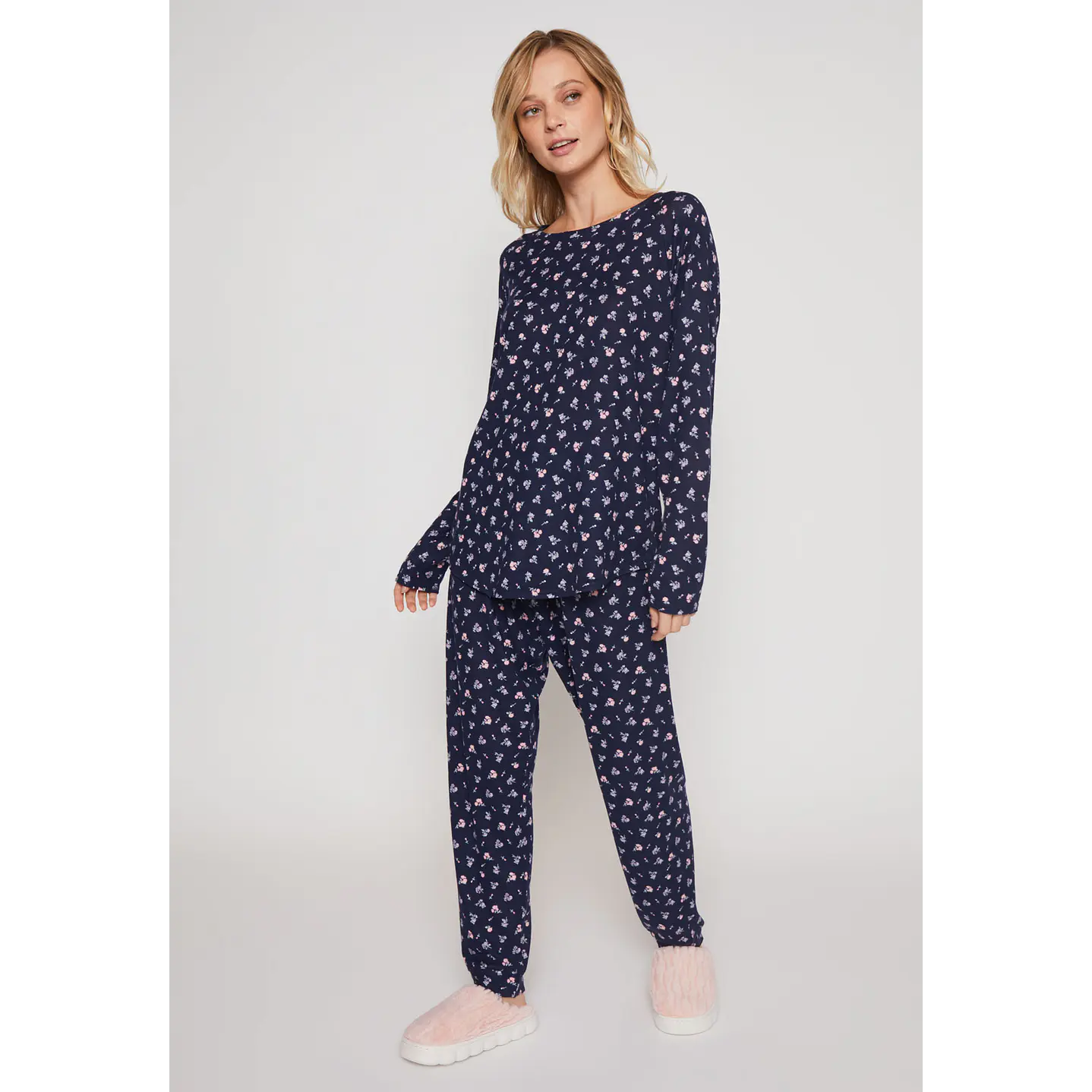 Pijama Tejido Mujer Azul Familyshop 4