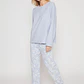 Pijama Polar Mujer Celeste Familyshop - Miniatura 2