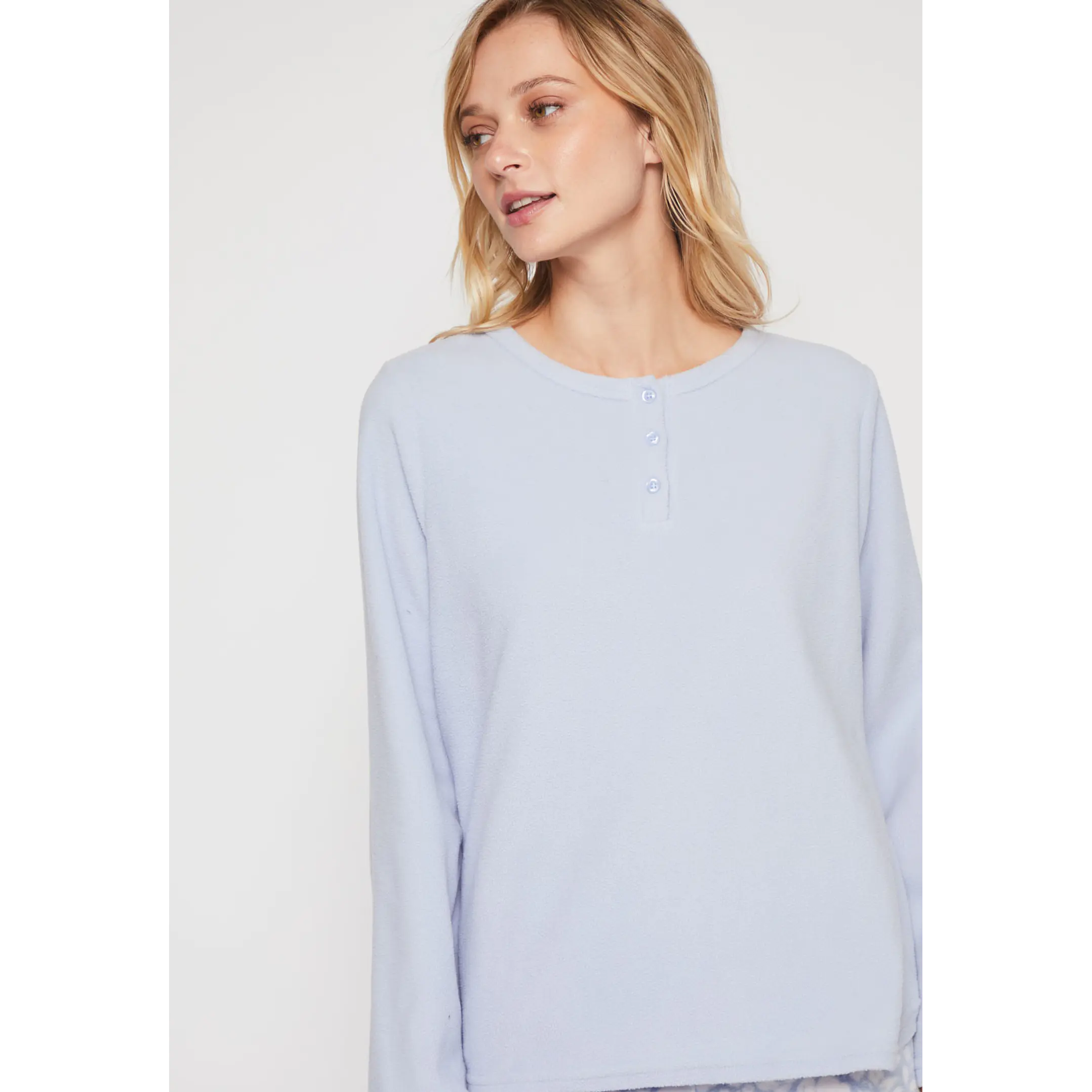 Pijama Polar Mujer Celeste Familyshop 4