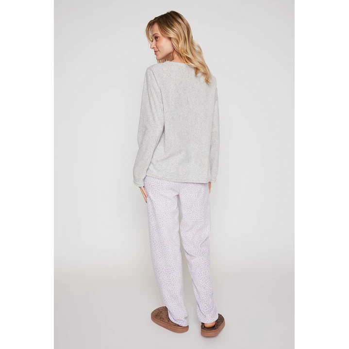Pijama Polar Mujer Gris Familyshop 5