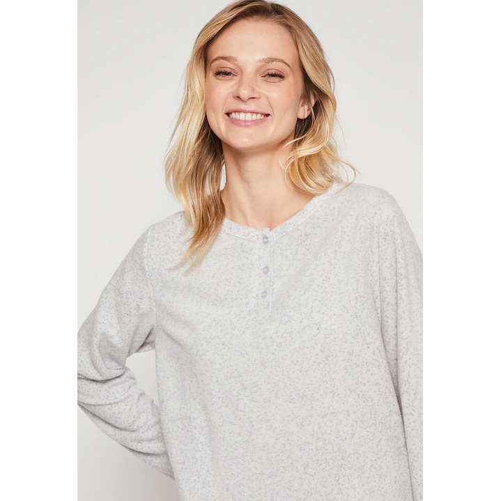 Pijama Polar Mujer Gris Familyshop 4