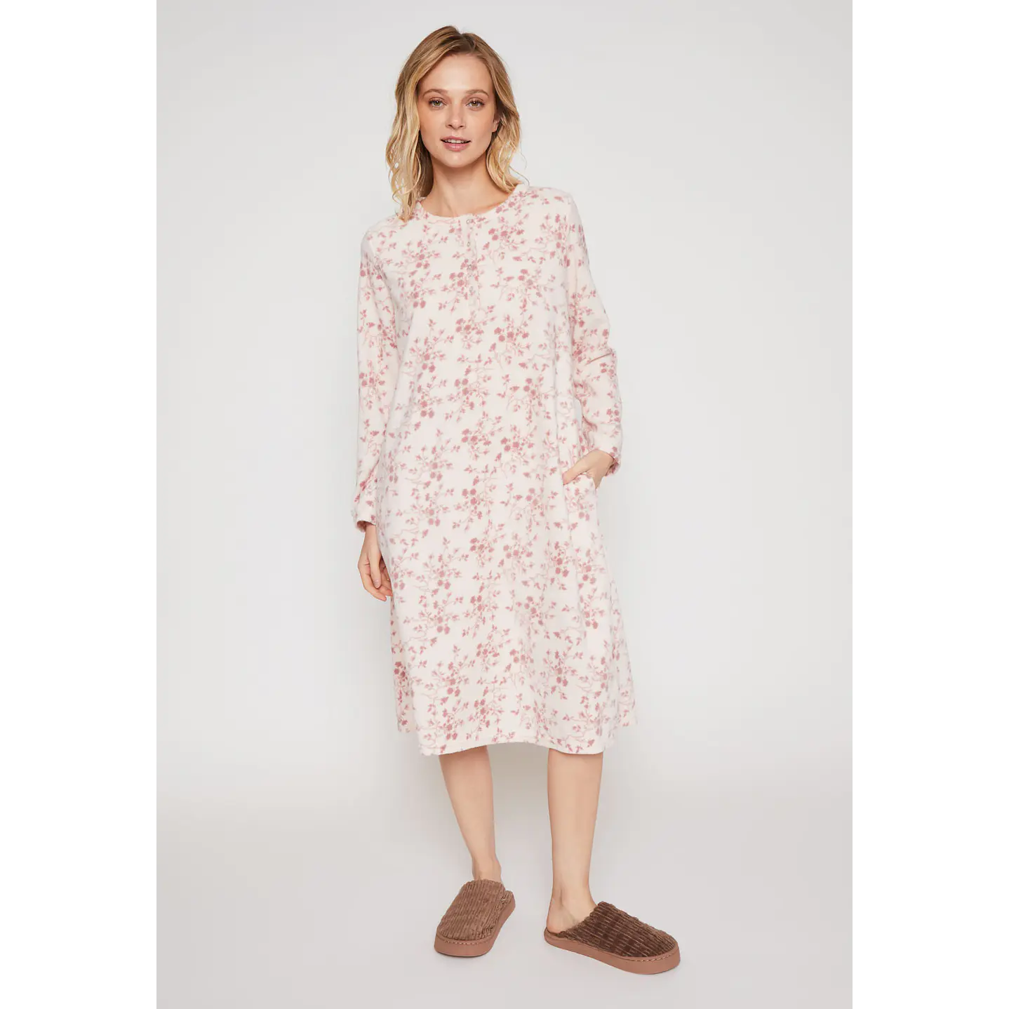 Pijama Polar Full Mujer Rosado Familyshop 1