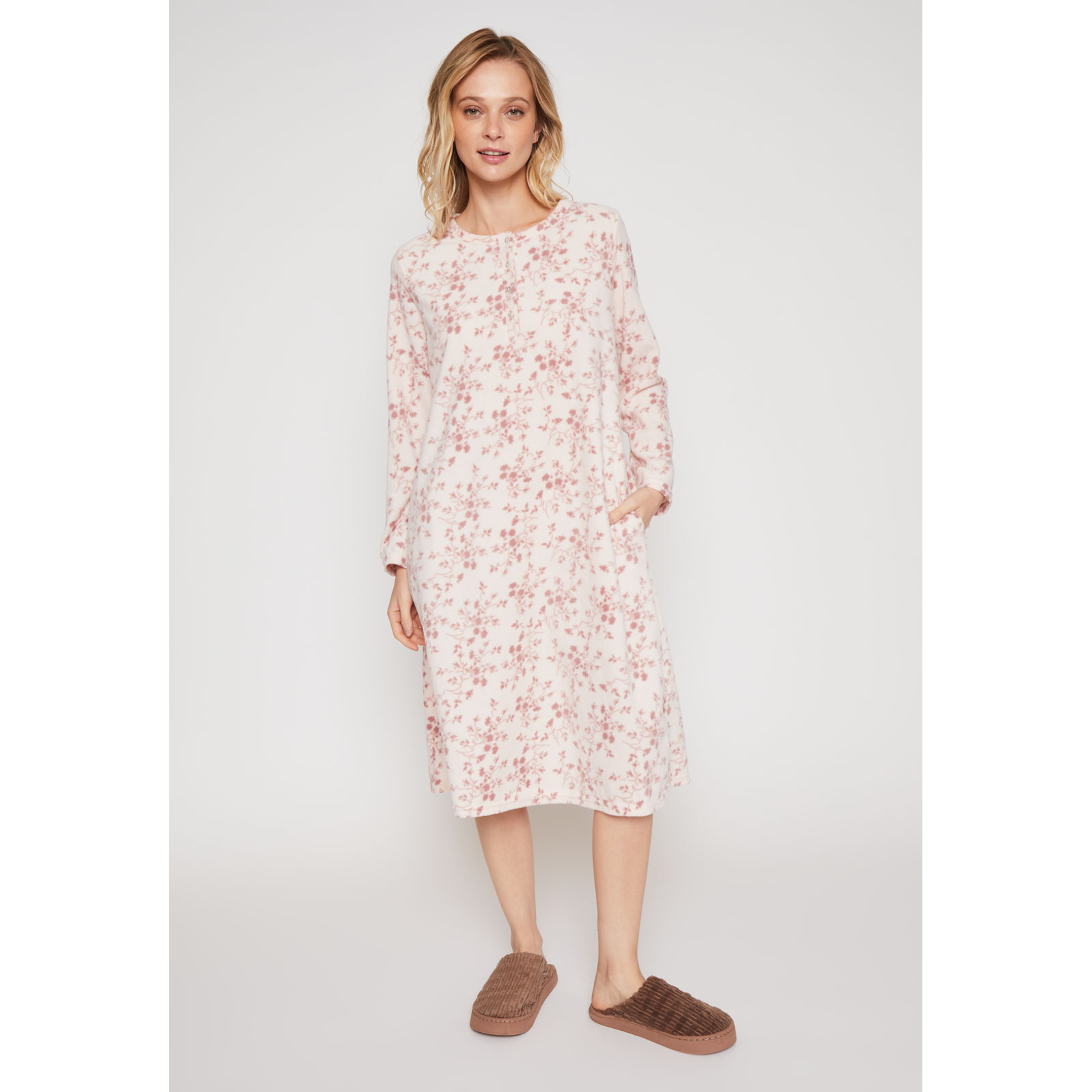 Pijama Polar Full Mujer Rosado Familyshop 4