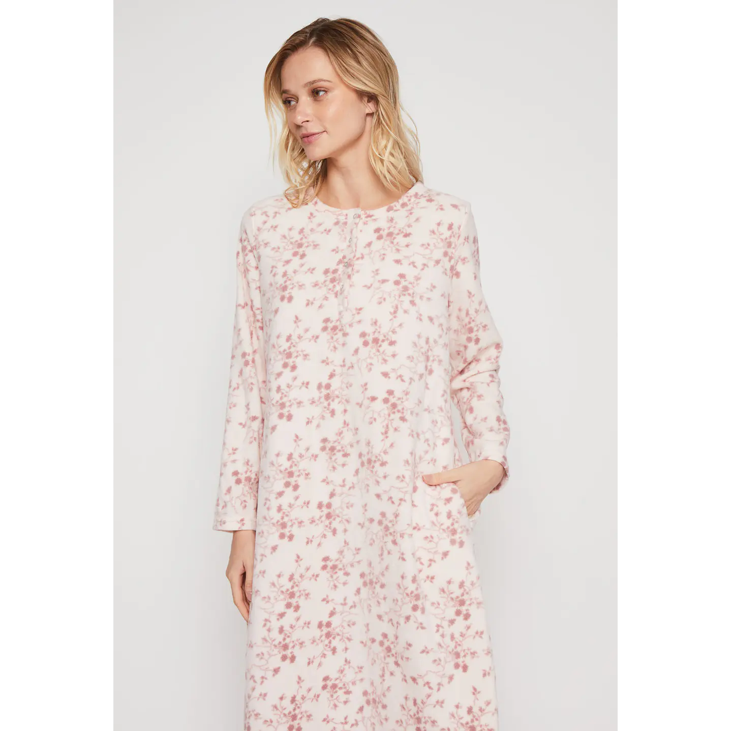 Pijama Polar Full Mujer Rosado Familyshop 3