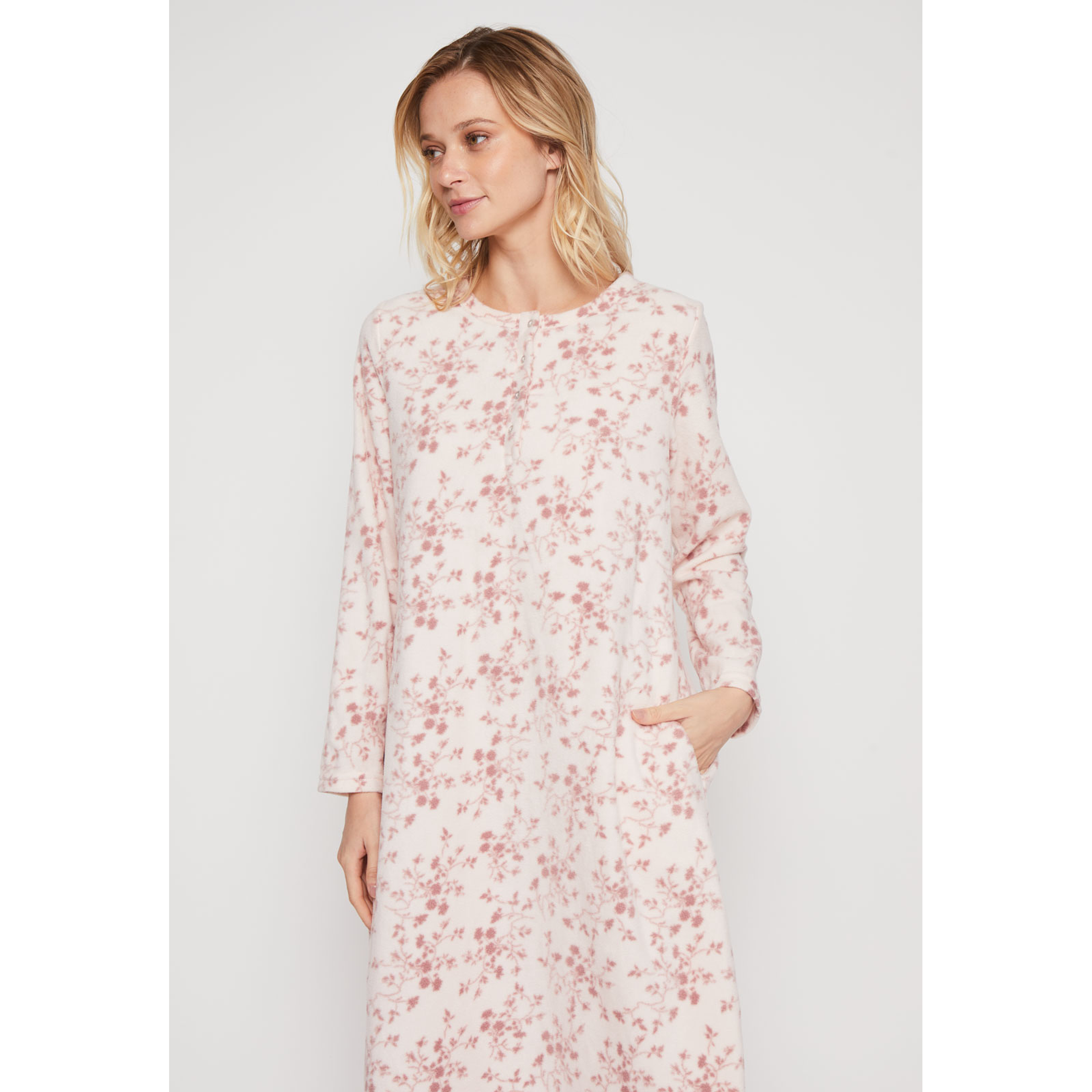 Pijama Polar Full Mujer Rosado Familyshop 1