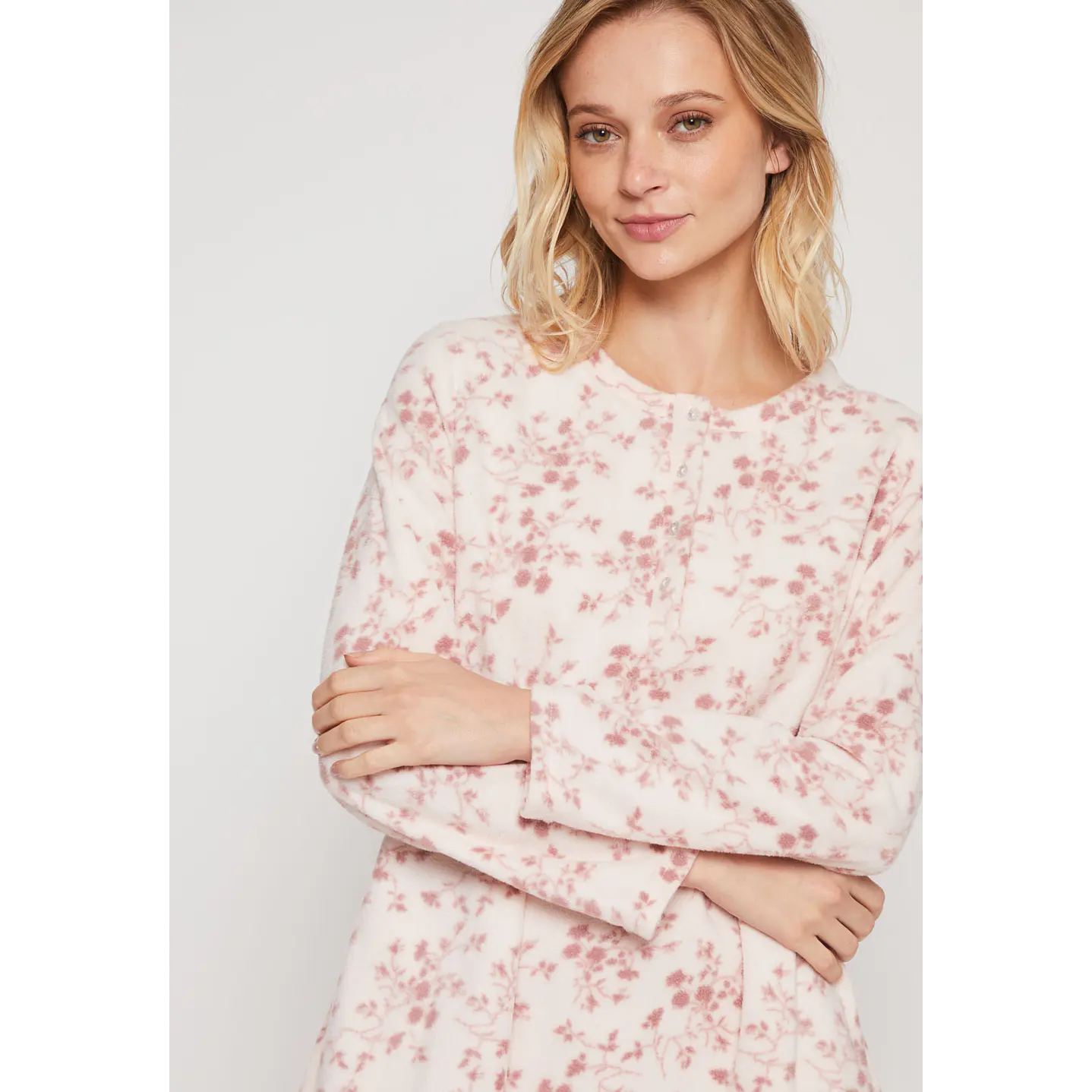 Pijama Polar Full Mujer Rosado Familyshop 4