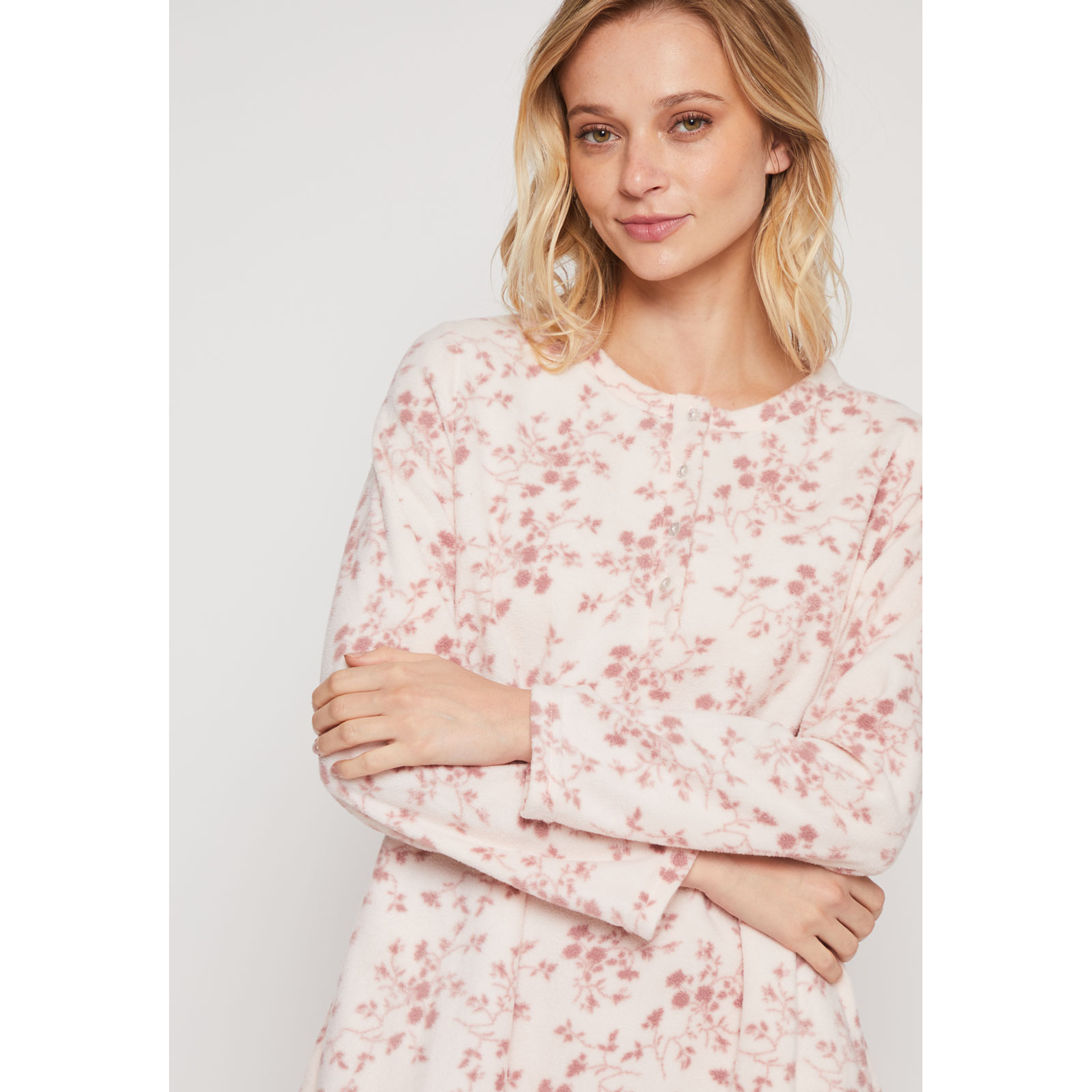 Pijama Polar Full Mujer Rosado Familyshop 2