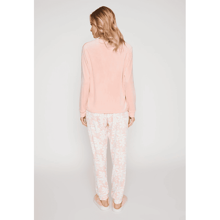 Pijama Plush Mujer Rosado Familyshop 3