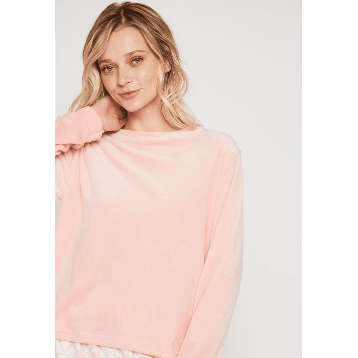 Pijama Plush Mujer Rosado Familyshop 2