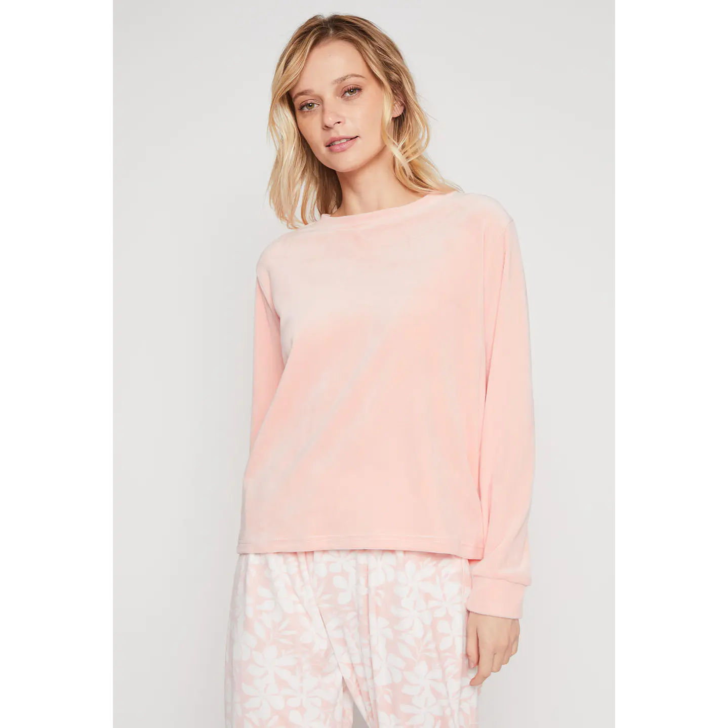 Pijama Plush Mujer Rosado Familyshop 1