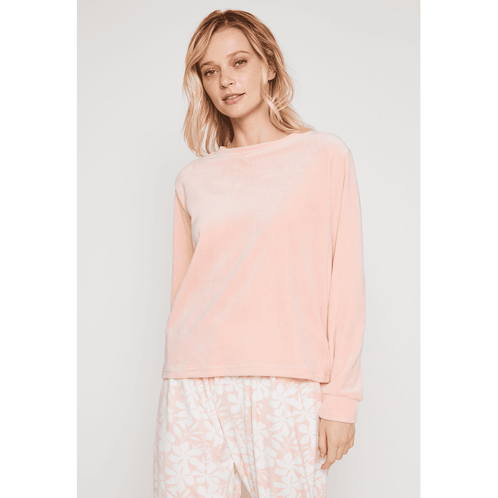 Pijama Plush Mujer Rosado Familyshop 1