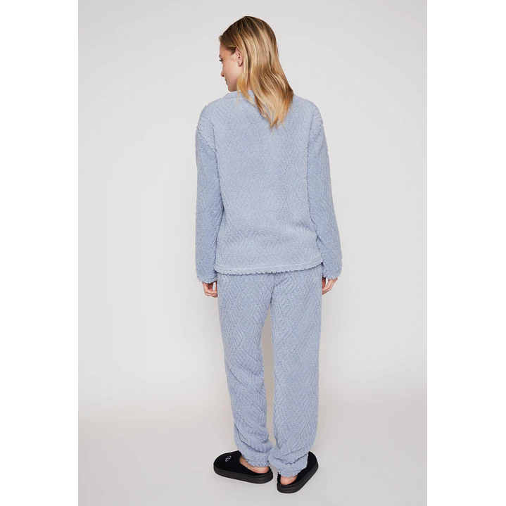 Pijama Peludo Mujer Gris Familyshop 3