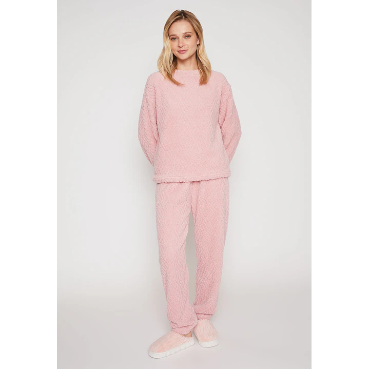 Pijama Peludo Mujer Coral Familyshop 4