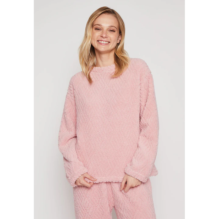 Pijama Peludo Mujer Coral Familyshop 1