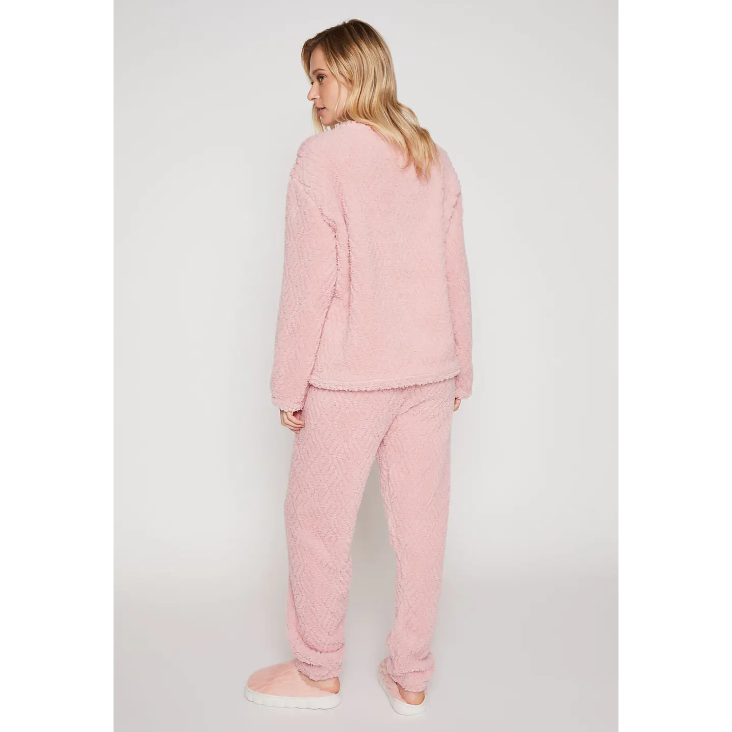 Pijama Peludo Mujer Coral Familyshop 3