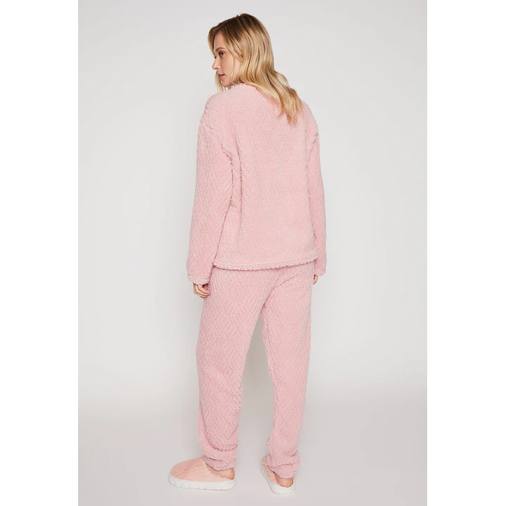 Pijama Peludo Mujer Coral Familyshop 3