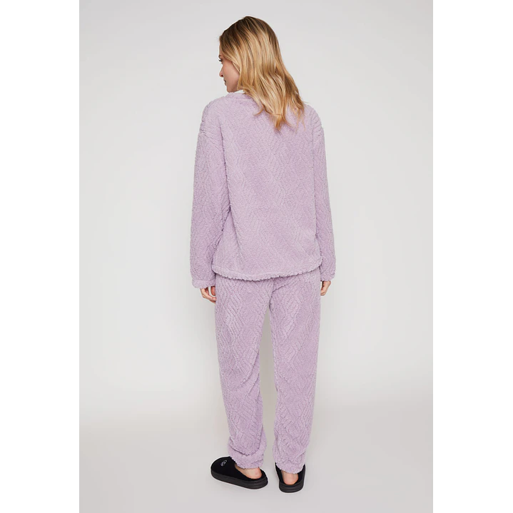 Pijama Peludo Mujer Lila Familyshop 3