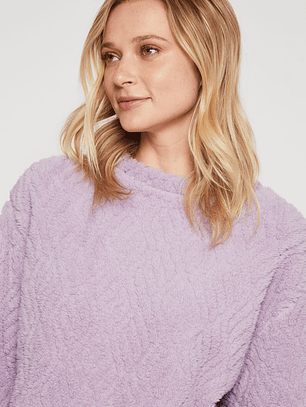 Pijama Peludo Mujer Lila Familyshop