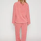 Pijama Peludo Mujer Rosado Familyshop - Miniatura 3