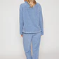 Pijama Peludo Mujer Azul Familyshop - Miniatura 3