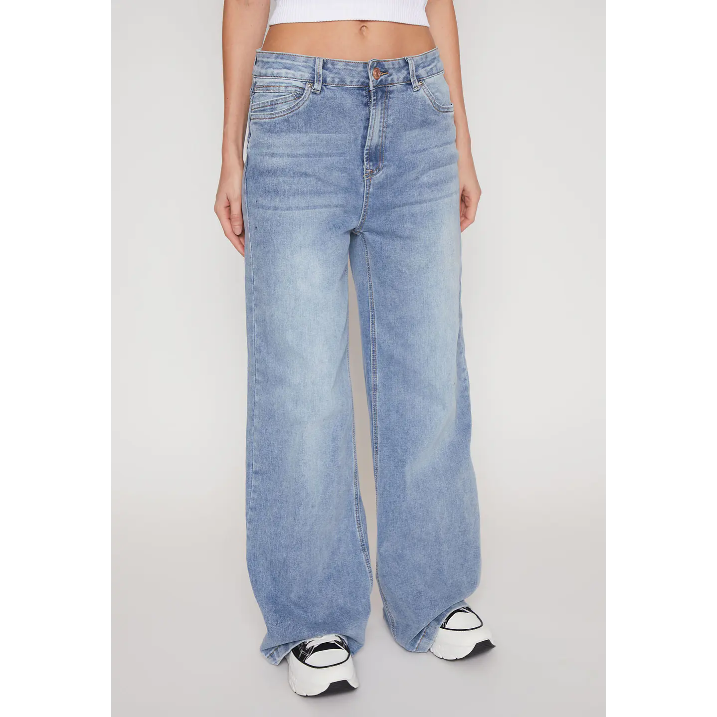 Jeans Wide Leg Mujer Azul Familyshop 1