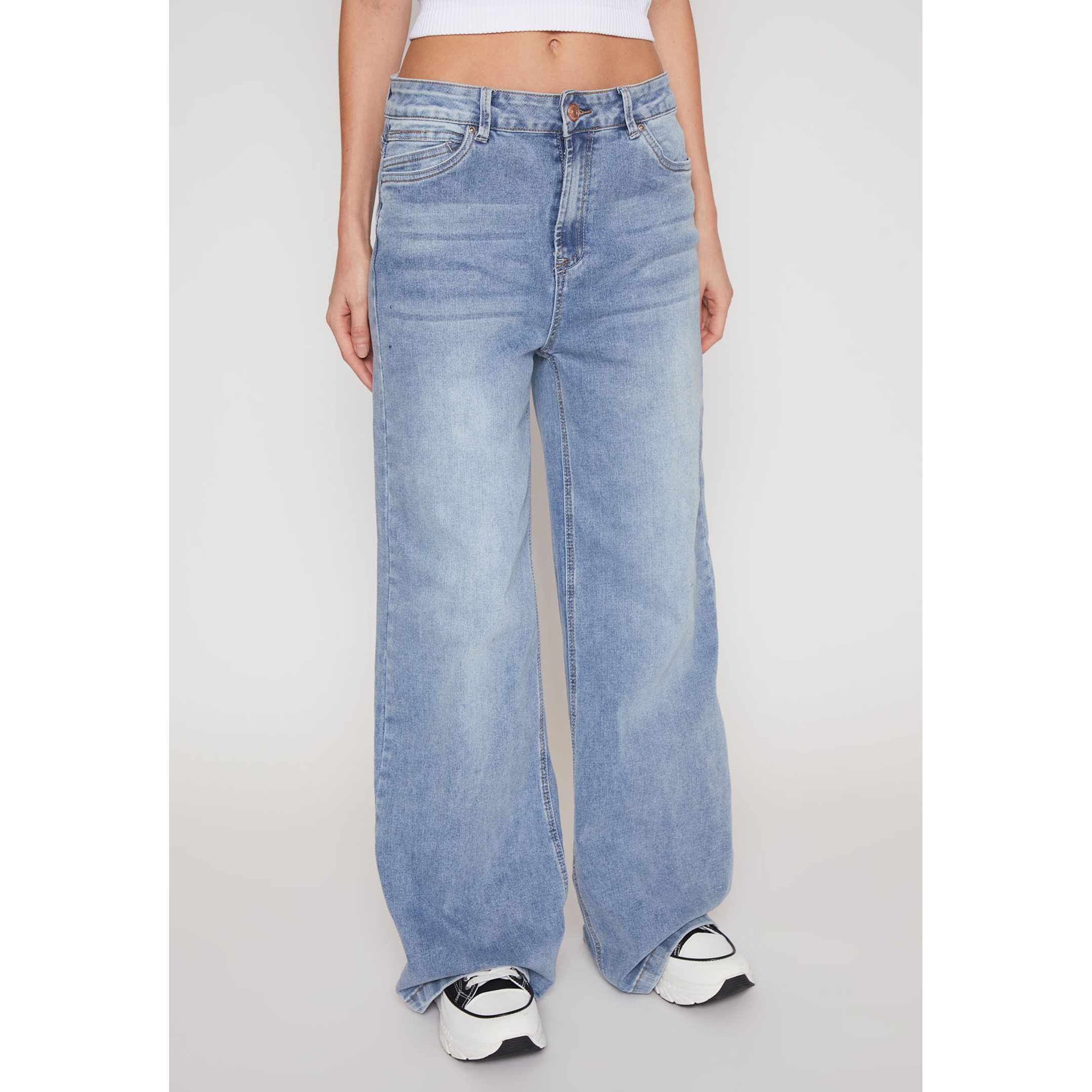 Jeans Wide Leg Mujer Azul Familyshop 1