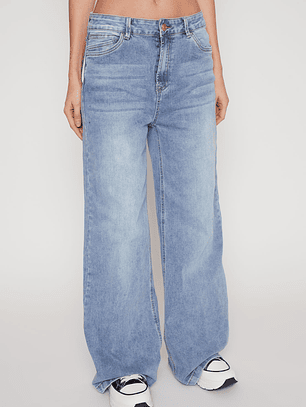 Jeans Wide Leg Mujer Azul Familyshop