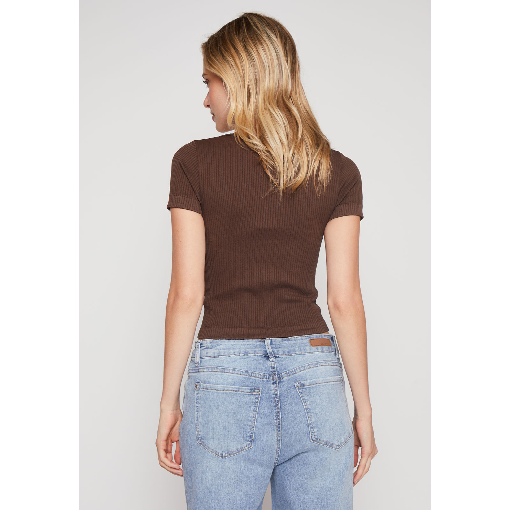 Polera Seamless Mujer Café Familyshop 3