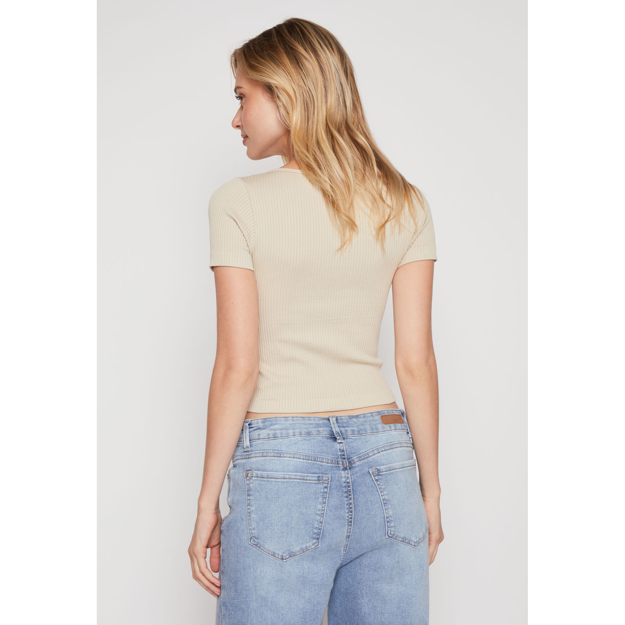 Polera Seamless Mujer Beige Familyshop 3